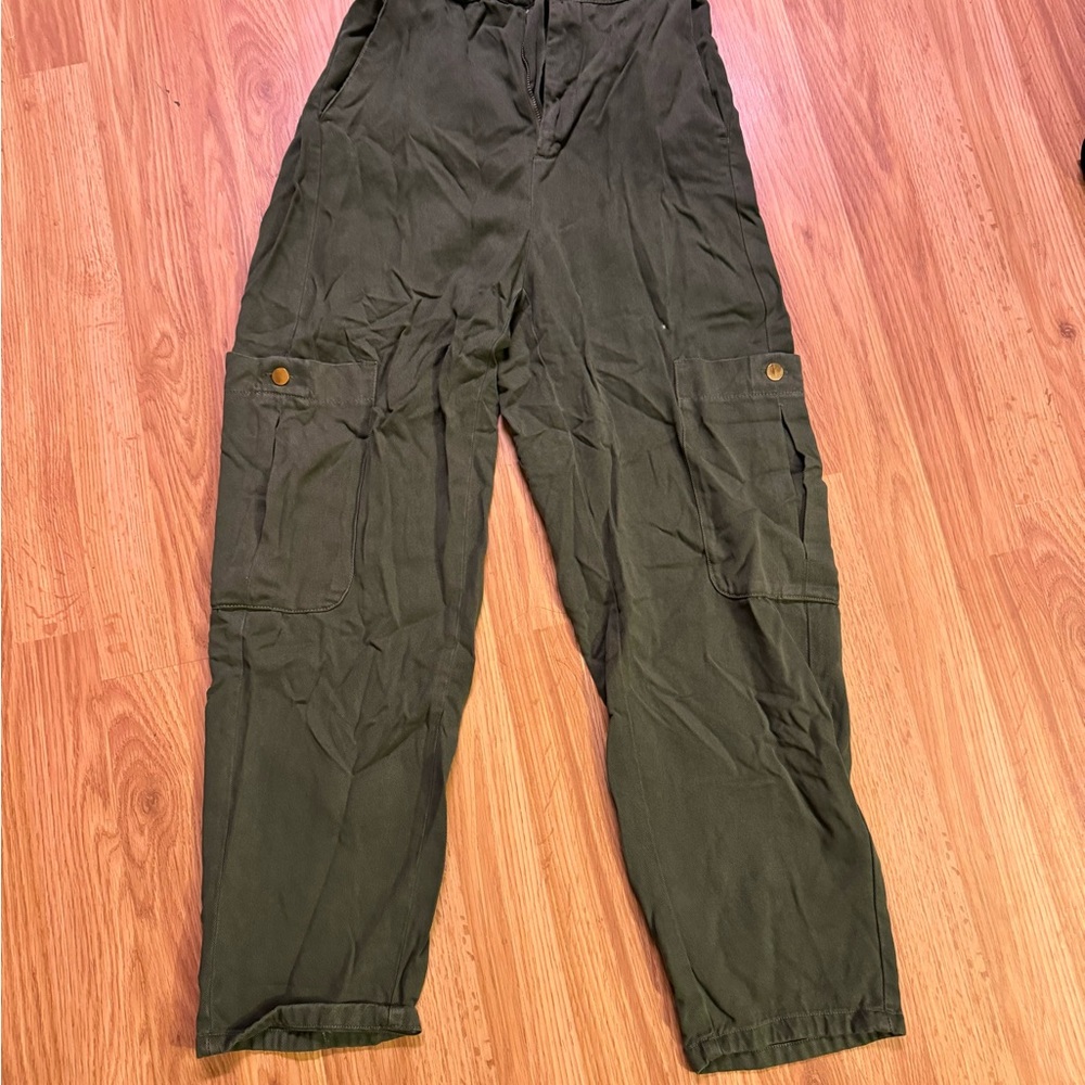 Zara khaki cargo pants